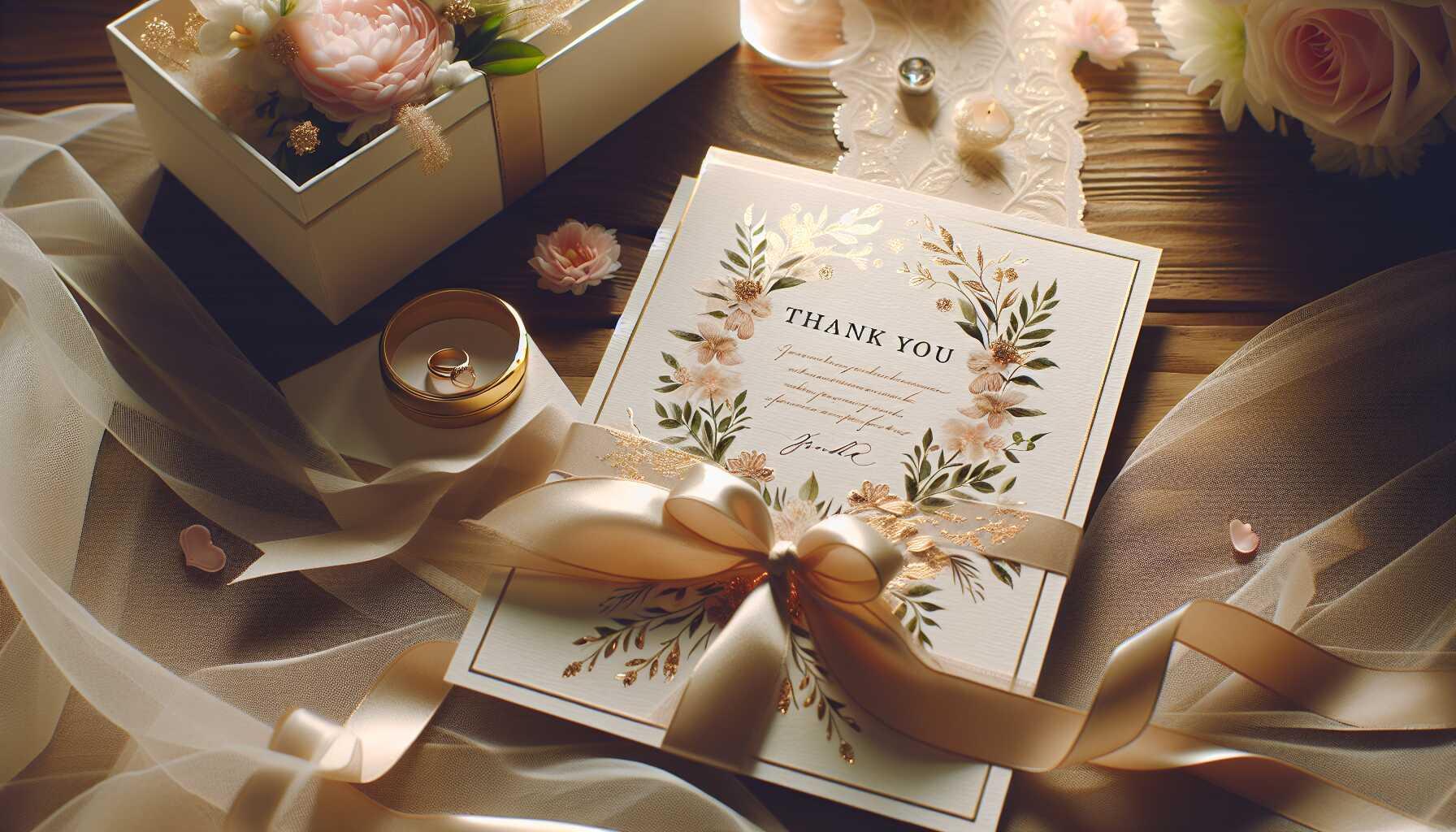 5 Heartfelt Thank You Card Wedding Messages to Inspire You